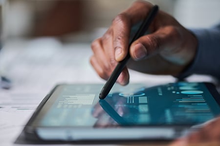 close-up-of-data-on-a-tablet